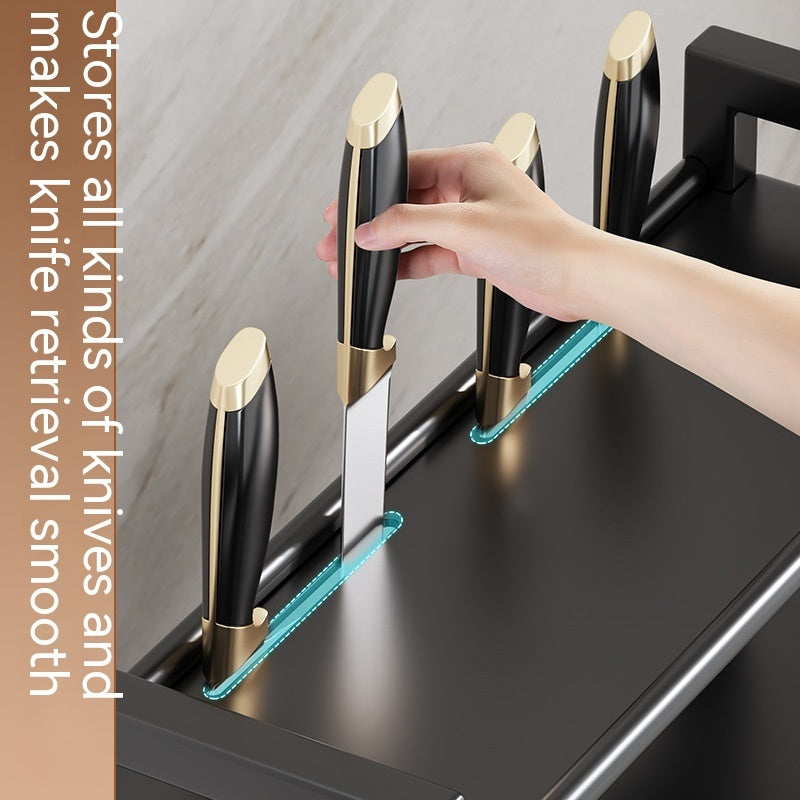 Multi-Function Kitchen Dining Table Cutter Clamp & Seasoning Storage Rack - Meekshire