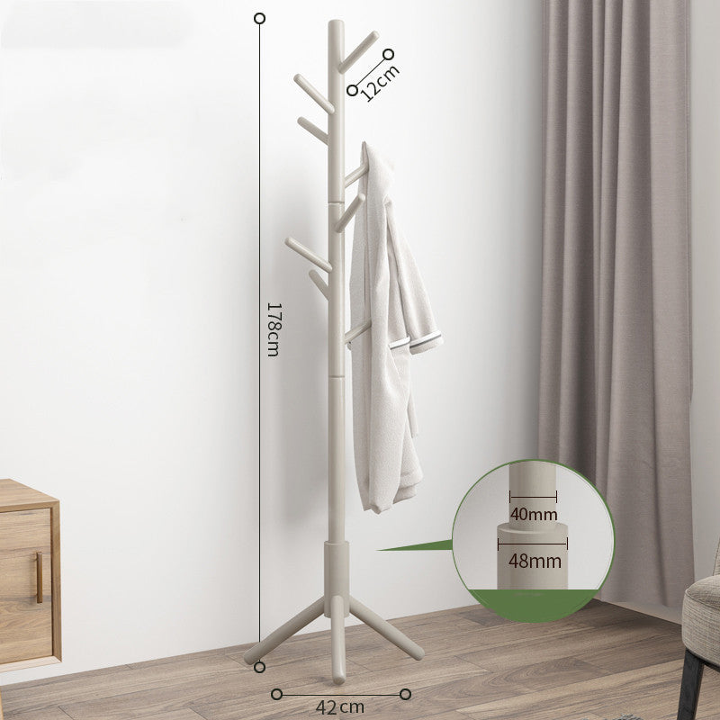 Solid Wood Floor Standing Coat Hanger - Meekshire