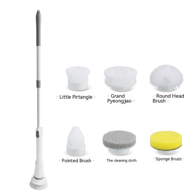 Electric Scrubber – Long Handle Cleaning Brush for Walls & Hard-to-Reach Areas - Meekshire