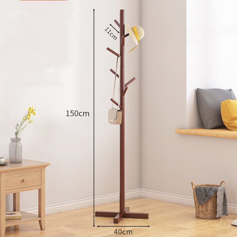Solid Wood Floor Standing Coat Hanger - Meekshire