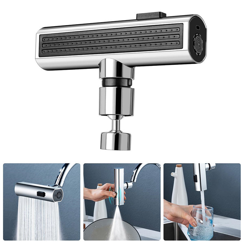 Kitchen Faucet Waterfall Outlet Splash Proof Universal Rotating Bubbler Multifunctional Water Nozzle Extension Kitchen Gadgets - Meekshire