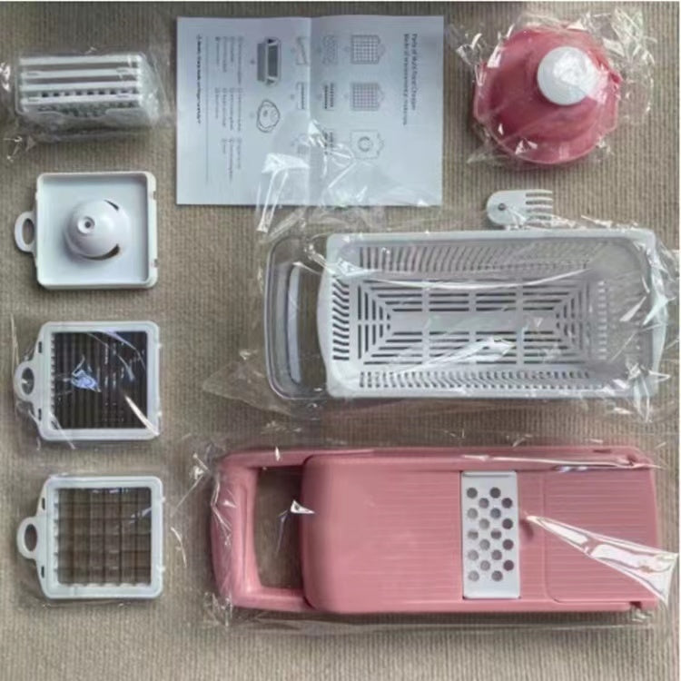 12-in-1 Manual Vegetable & Fruit Chopper – Easy Cooking - Meekshire