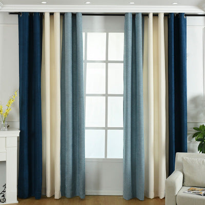 High-Shade Solid Chenille Curtains for Living & Bedroom - Meekshire