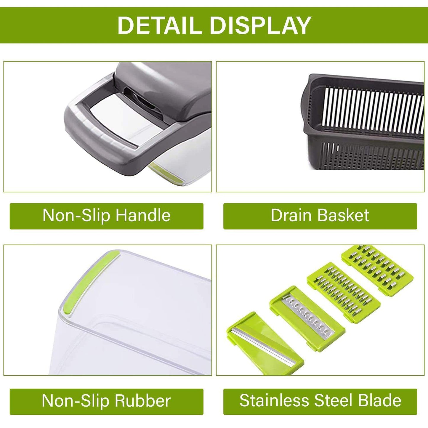 12-in-1 Manual Vegetable & Fruit Chopper – Easy Cooking - Meekshire