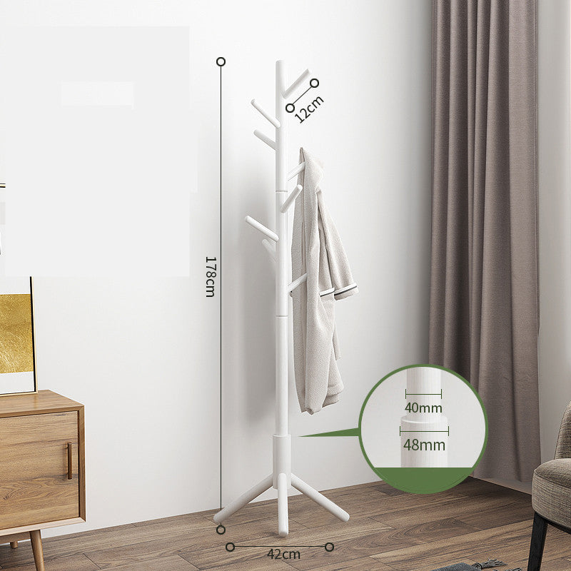 Solid Wood Floor Standing Coat Hanger - Meekshire