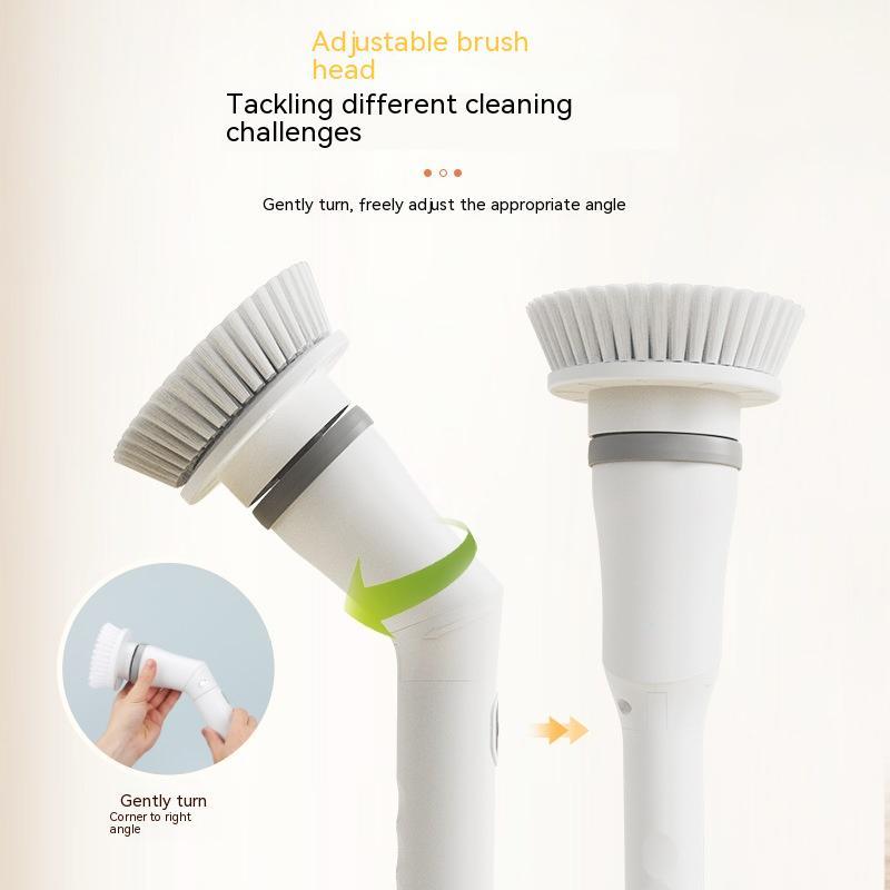 Electric Scrubber – Long Handle Cleaning Brush for Walls & Hard-to-Reach Areas - Meekshire