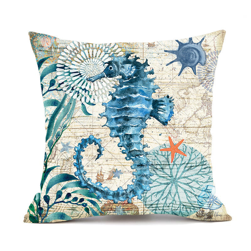 Sea Turtle Cushion Covers – Decorative Pillow Cases for Home Décor - Meekshire
