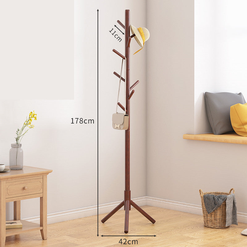 Solid Wood Floor Standing Coat Hanger - Meekshire