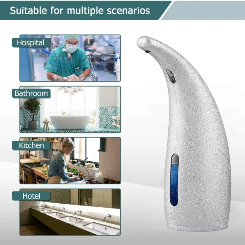300ML Touchless Soap Dispenser with Infrared Smart Sensor for Kitchen & Bathroom - Meekshire