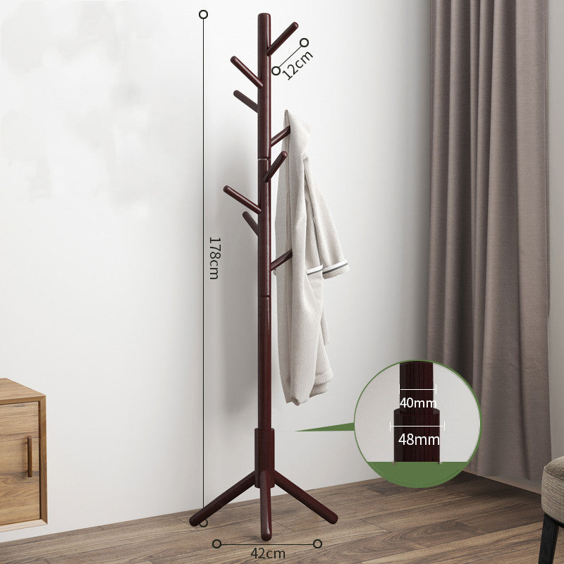 Solid Wood Floor Standing Coat Hanger - Meekshire