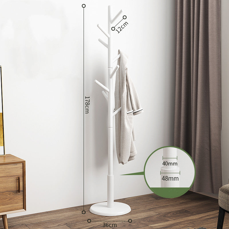 Solid Wood Floor Standing Coat Hanger - Meekshire