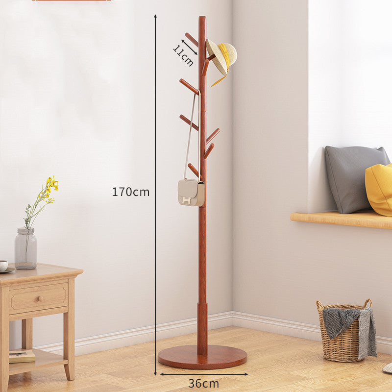 Solid Wood Floor Standing Coat Hanger - Meekshire