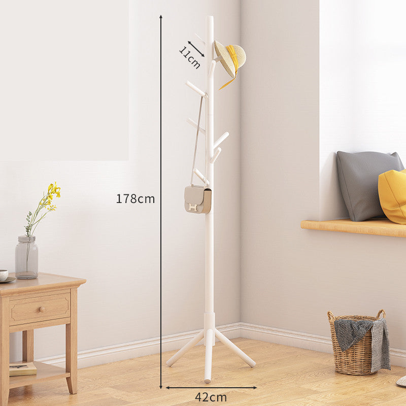 Solid Wood Floor Standing Coat Hanger - Meekshire