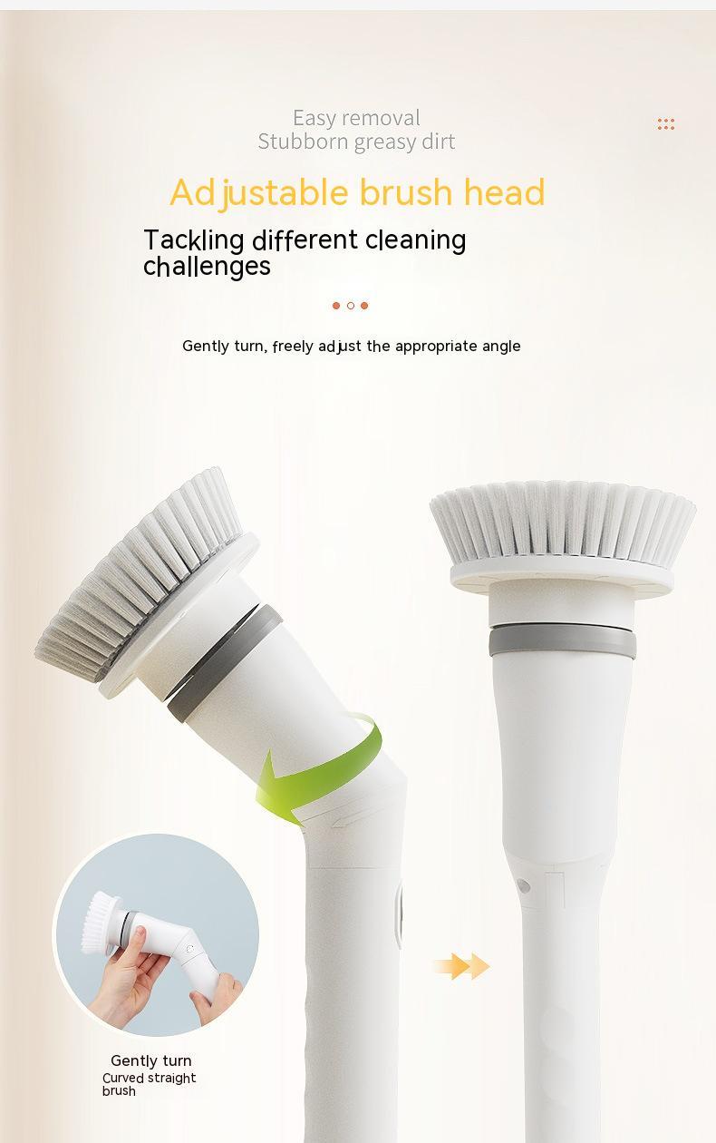 Electric Scrubber – Long Handle Cleaning Brush for Walls & Hard-to-Reach Areas - Meekshire