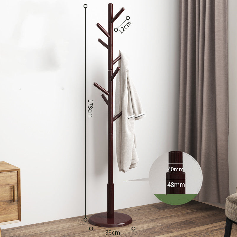 Solid Wood Floor Standing Coat Hanger - Meekshire