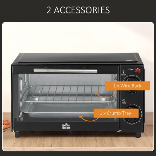 Mini Oven, 9L Countertop Electric Grill, Toaster Oven 750W - Meekshire