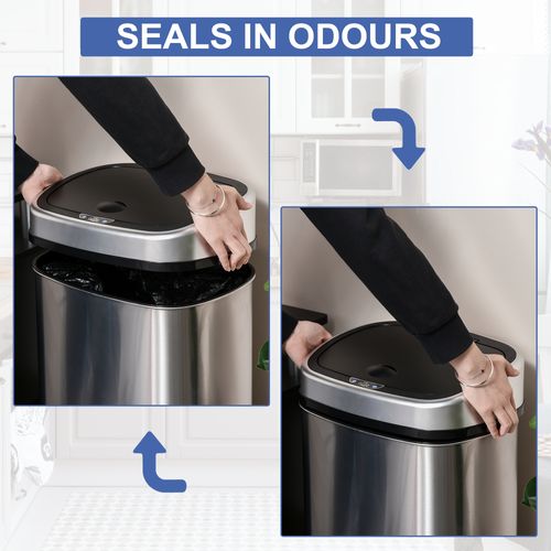 Sensor Bin, Stainless Steel, 58L - Meekshire