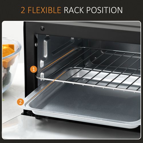 Mini Oven, 9L Countertop Electric Grill, Toaster Oven 750W - Meekshire