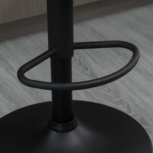 Adjustable Swivel Bar Stools Set of 2 Bar Chairs with Footrest, Light Grey - Meekshire