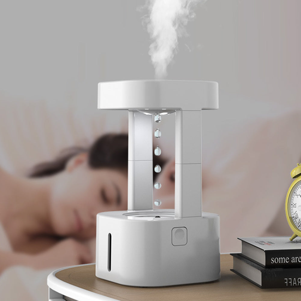 Creative Anti-gravity Water Drop Humidifier Air Conditioning Mist Spray Household Quiet Bedroom Office With 580ML Water Tank - Meekshire
