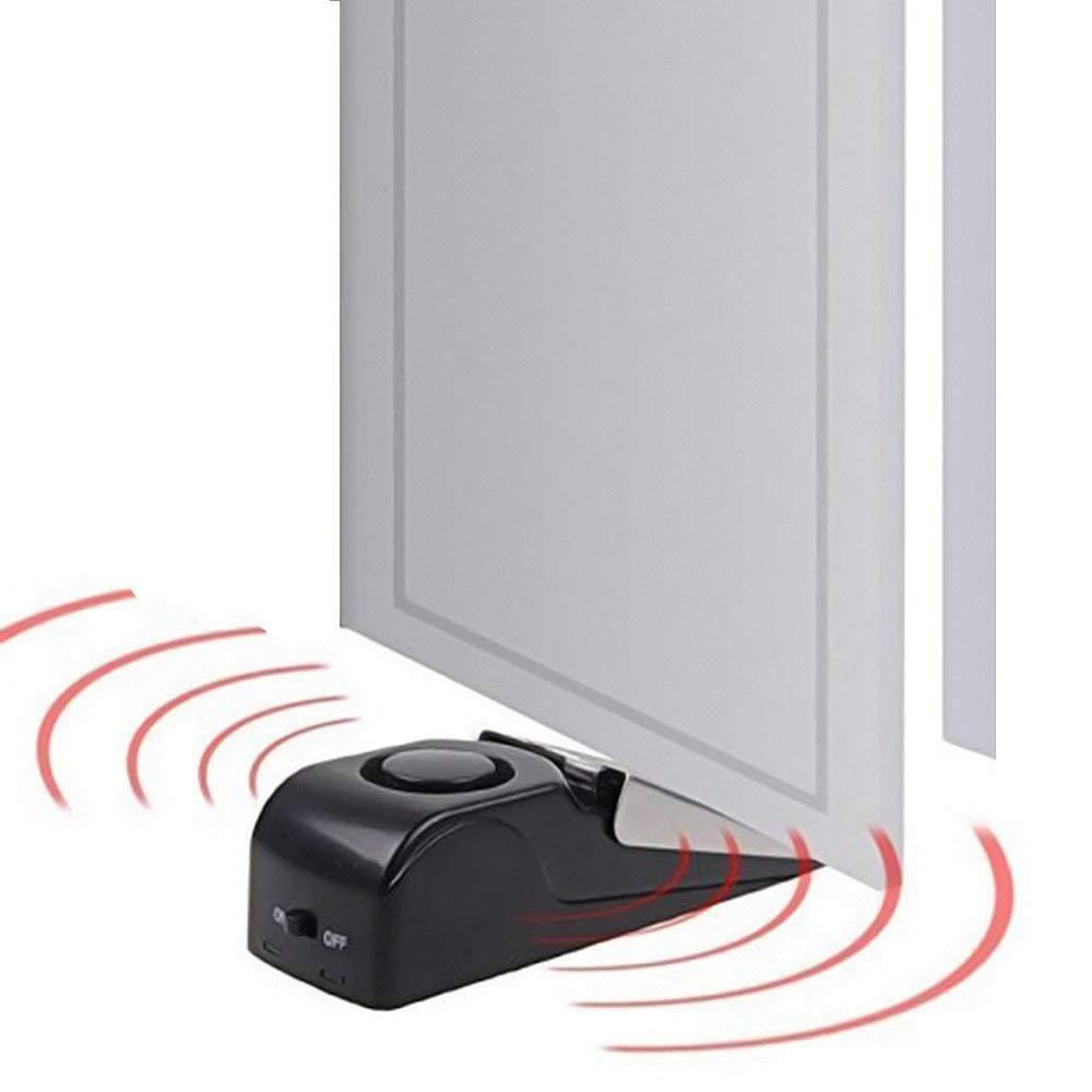 Electronic Burglar Alarm Intelligent Home Security Wedge Door Stop Alarm System Device Hotel Intruder Alert Detection - Meekshire