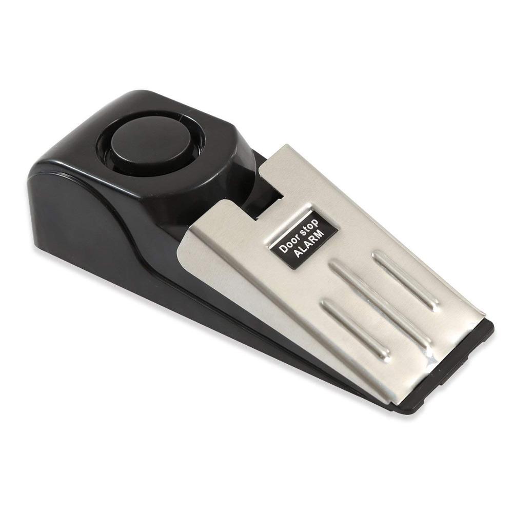 Electronic Burglar Alarm Intelligent Home Security Wedge Door Stop Alarm System Device Hotel Intruder Alert Detection - Meekshire