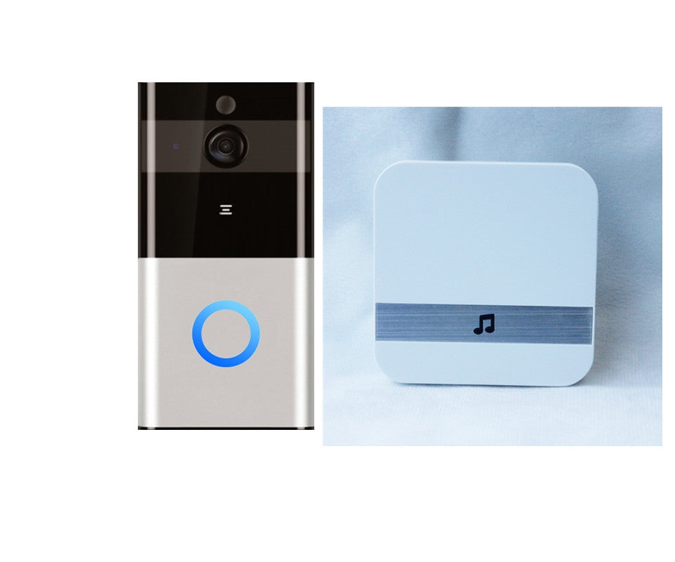 Marlboze 720P WIFI Visual Doorbell Wireless Intercom Doorbell PIR Motion Detection Night View SD card Video Smart Doorbell Ring - Meekshire