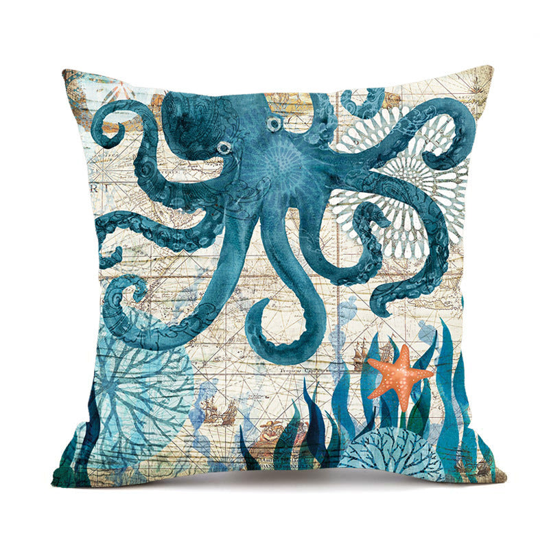 Sea Turtle Cushion Covers – Decorative Pillow Cases for Home Décor - Meekshire