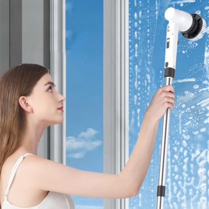 7-in-1 Electric Wireless Cleaning Brush with Long Retractable Handle - Meekshire