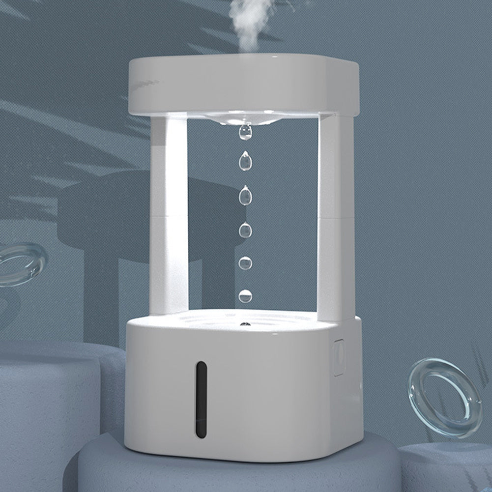 Creative Anti-gravity Water Drop Humidifier Air Conditioning Mist Spray Household Quiet Bedroom Office With 580ML Water Tank - Meekshire