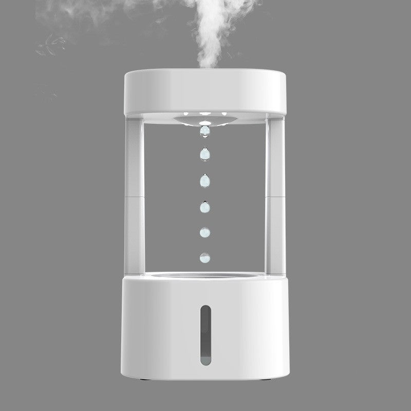 Creative Anti-gravity Water Drop Humidifier Air Conditioning Mist Spray Household Quiet Bedroom Office With 580ML Water Tank - Meekshire