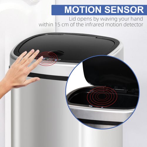 Sensor Bin, Stainless Steel, 58L - Meekshire